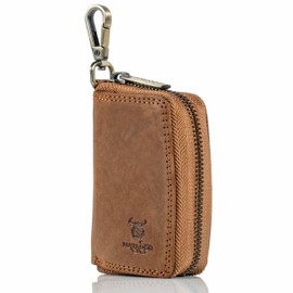 Matador K-65 Genuine Leather Keyring, Beige Brown, Classic