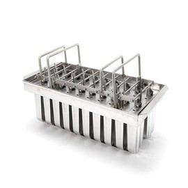 Stainless Steel Popsicle Molds 20PCS Commercial Popsicle Molds Stainless Steel Popsicle Moulds Home-made Reusable DIY Ice Pop Molds Fast Freezing Ice Lolly Popsicle Maker Molds with Sticks and Brush