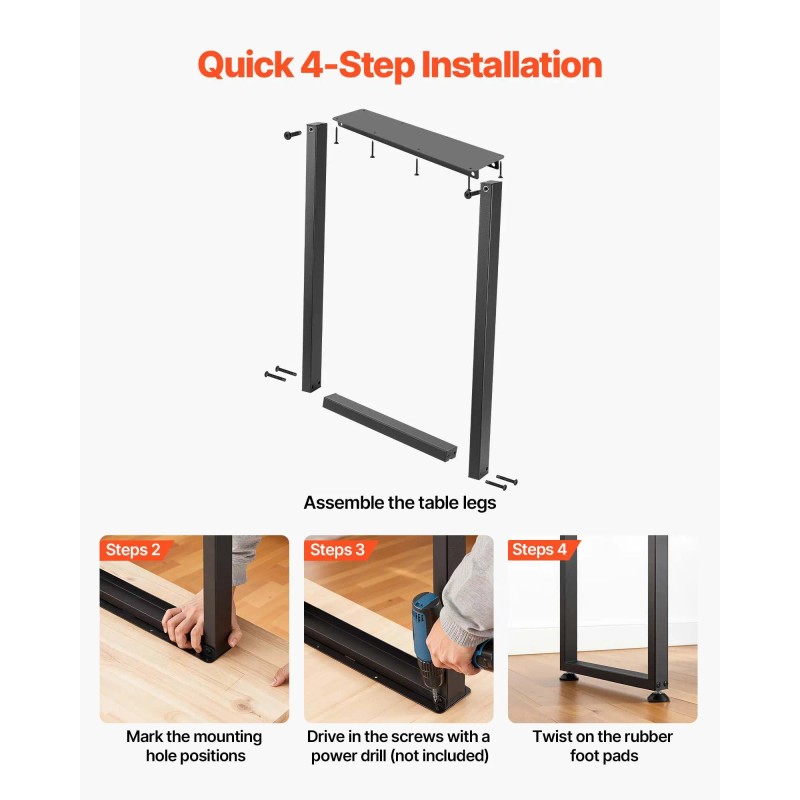 29.1\" H X 17.7\" W Heavy Duty Home Furniture Legs