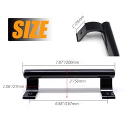 YIDELAI Aluminium Alloy Pull Handle Bathroom Door Handle Plastic Steel Door and Window Surface Mount Handle Sliding Door Handle Balcony French Window Handle