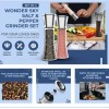 Wonder Sky Salt and Pepper Grinder Set Refillable Pepper Mill
