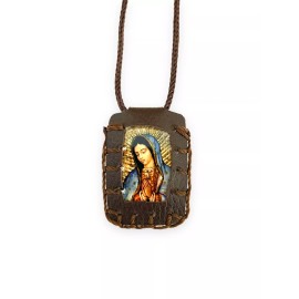 Our Lady Mt Carmel & Virgin Guadalupe Brown Scapular Virgen Carmen Escapulario