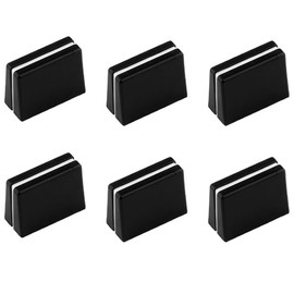 MWUMRCM Pack of 6 Fader Caps, Fader Caps, Fader Caps Fader Caps Mixing Console Slider Fader Buttons Replacement Parts for Fader Cap Slider Knob for DJ Mixer, 12.5 x 8 x 13 mm (Black)