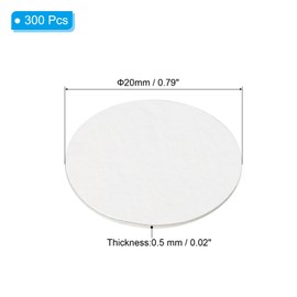 PATIKIL 20mm/0.79" Aluminum Foil Cap Liner, 300 Pack Resistant Tamper Induction Heat Sealer Sealing Liners for PE/HDPE Plastic Bottle Jar Lid