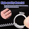WeddHuis 12 pieces invisible ring reducer, ring guard, ring size