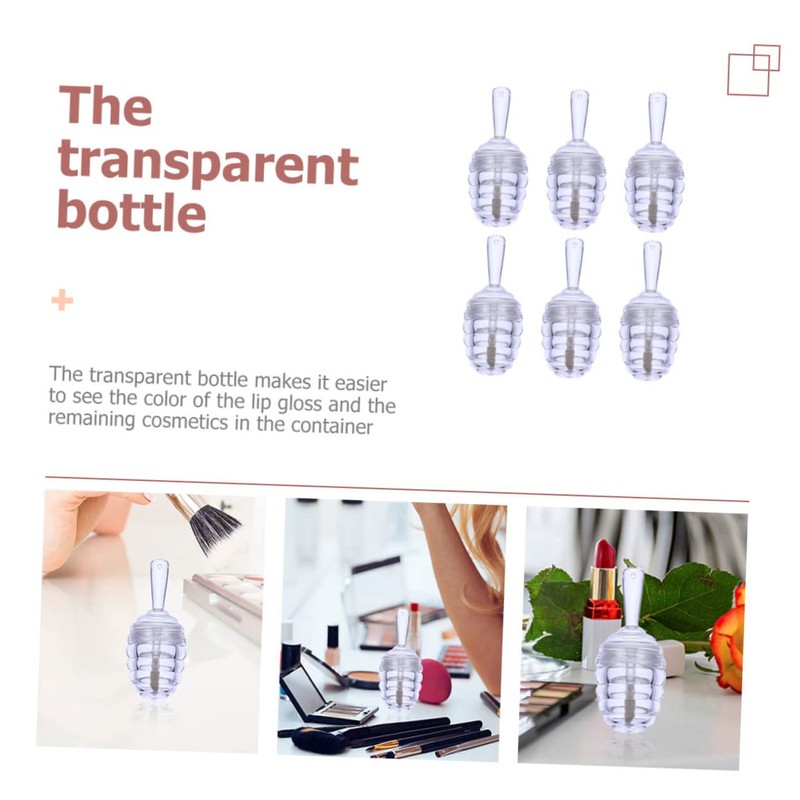 TOVINANNA Diy Lipstick Tubes 6 Pack Mini Beehive Shape Lip