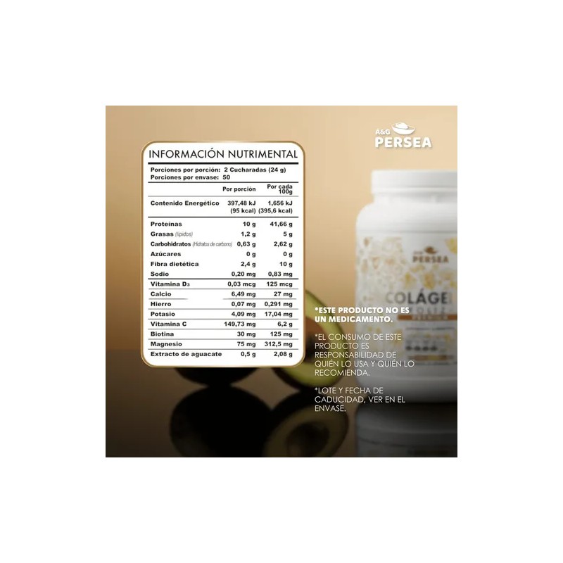 Ag Persea- Colageno Hidrolizado Premium 1.2 Kg-sin Sabor