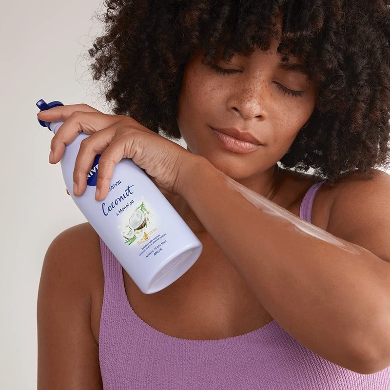 NIVEA Oil In Lotion Coconut & Monoi (400ml), Replenishing Body