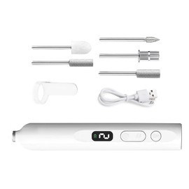 家庭用DIYマニキュアペディキュアプロフェッショナルネイルアートドリルファイルバッファーポリッシュ機UV硬化ランプ付き