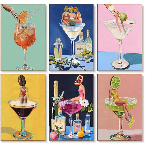 6 Pack Paint by Numbers Kit for Adults Beginners -