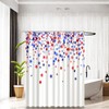 YOETTE 4th of July Shower Curtain, Independence Day Celebration Event,