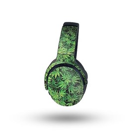 MightySkins Glossy Glitter Skin Compatible with Skullcandy Crusher ANC 2 - Weed | Protective, Durable High-Gloss Glitter Finish | Easy to Apply, Remove, and Change Styles