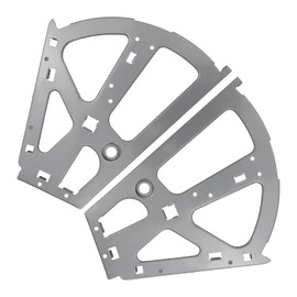 Antrader 2 Layers Shoes Drawer Cabinet Hinges Flip Frames,Shoe Drawer Hinge Stainless Steel Turing Rack Replacement Fittings, Heavy Duty Wardrobes Cabinets Hinges for Kitchen Living Room,2Pcs