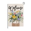 wyooxoo Spring Welcome Garden Flag 12x18 Inch Double Sided For