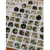 Herhisitschic 925 Sterling Silver,6.5mm Custom Designed Crystal Earring Gemstone Stone,