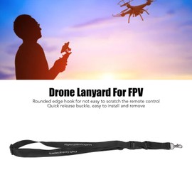 VBESTLIFE Remote Control Lanyard, Adjustable Lanyard Neck Strap with Quick Release Black for DJI Avata Drone for FPV Remote Control, black