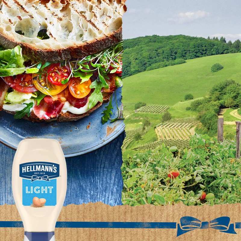 Hellmann's Light Mayonnaise Light Mayo Squeeze Bottle For a Creamy