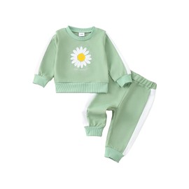 Baby Girl Clothes Toddler Girls Outfits Winter Clothing Sets For Little Girls Sweat Shirt Jogger Baby Pants 1 Yr Old Gifts 12-18 Months Girl Clothes