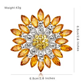 FAIRYGATE Anti Exposure Fixed Brooches Crystal Brooch Pin for Dress Suit Sweater DIY Wedding Bouquet Dress Corsage Decoration，B3716
