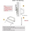 Sliding Patio Door Handle Set with Mortise Lock, Suitable for