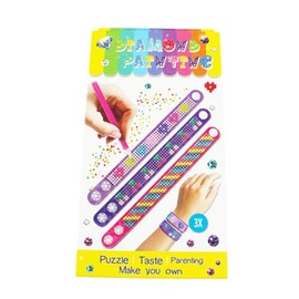 Pracht Creatives Hobby 6048-20011 Diamond Painting Armbänder, 3 Stück, Bastelset zum Gestalten eines persönlichen Armbandes mit Glitzersteinchen, für Kinder ab 5 Jahren