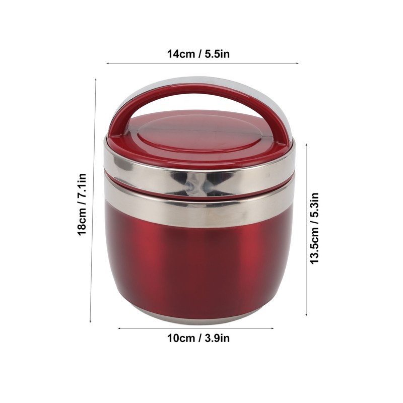 1.5L Vacuum Lunch Box 304 Stainless Steel Insulated Food Container