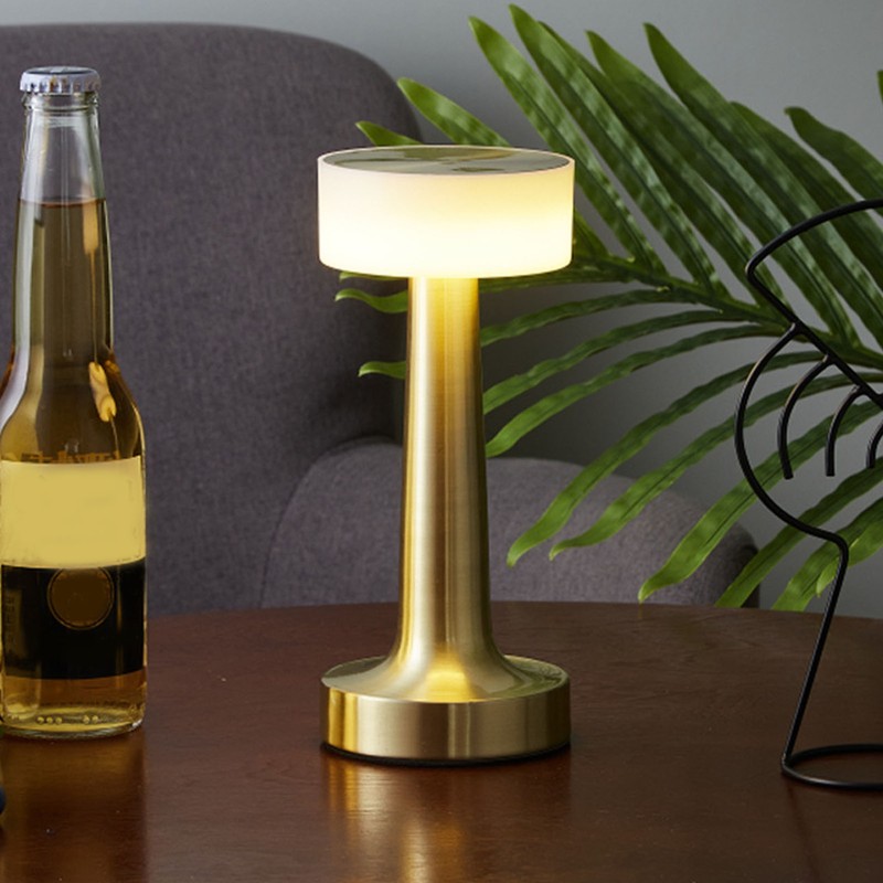 Rechargeable Cordless Table Lamp 3 Levels Brightness Small Touch Table