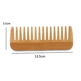 Wide-Tooth Comb bamboo,Large Hair Detangling Comb Wide Tooth Comb , No Handle Detangler Comb Styling Shampoo Comb,Quality Wooden Curls Comb,Wooden Hair Comb Wide Tooth Wood Anti Static for Long Hair