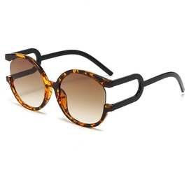 Azoxus Trendy Oversized Sunglasses For Women Men Vintage Large Round Sun Glasses Fashion Designer Eyeglasses Tortoise Shell Frame Brown Lens