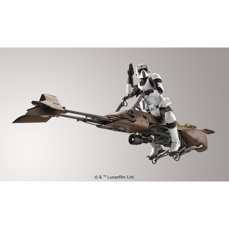 Star Wars 1/12 scout trooper and speeder bike
