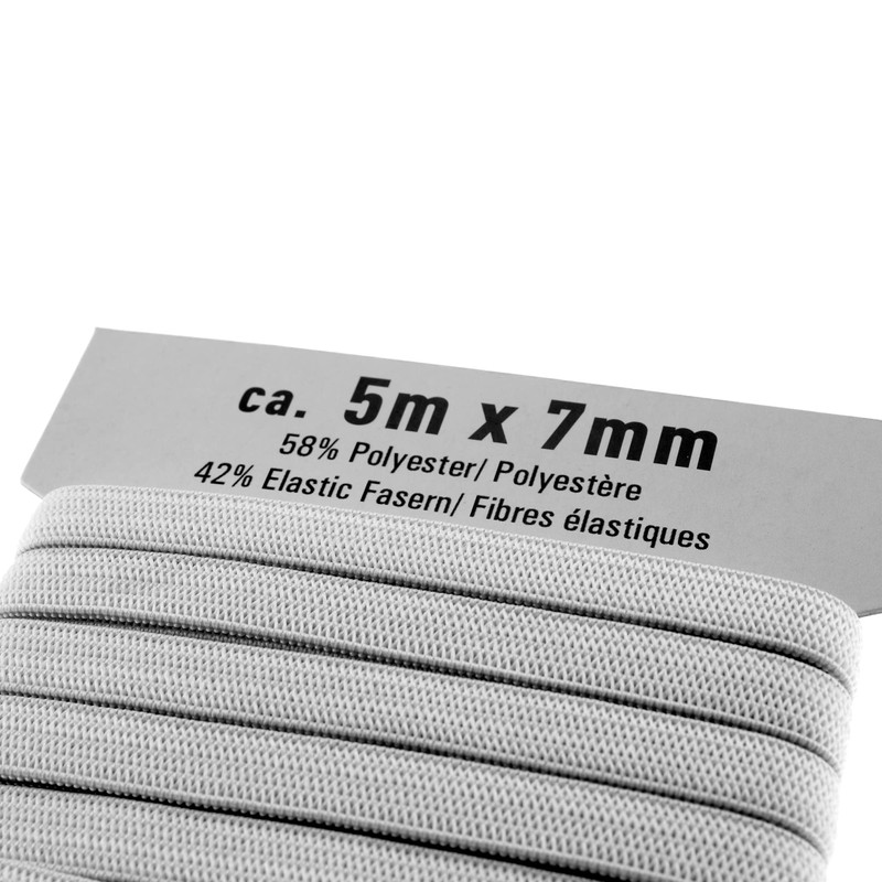 hitools Rubber Band, Elastic Band, 5 m x 5 mm
