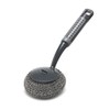 Addis ComfiGrip Long Handled Washing Up Scourer Scrub Brush, Metallic Graphite, 26 x 10 x 12 cm,517706