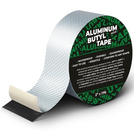VViViD Aluminum Butyl Tape (2” x 17ft), Maximum Protection, Durable Waterproof Heavy Duty for RV Repairs, Windows, Water Pipes, Gutters, Patching Leaks
