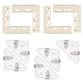 NICENEEDED 9 PCS Brackets for Photo Backdrop Board, L/Triangle Shape Clips kit, Plastic Backdrop Holder Stand for Photography Background Food Jewelry Make up