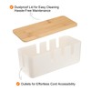 HARFINGTON Cable Management Box, Cord Organizer with Nylon Cable Reusable