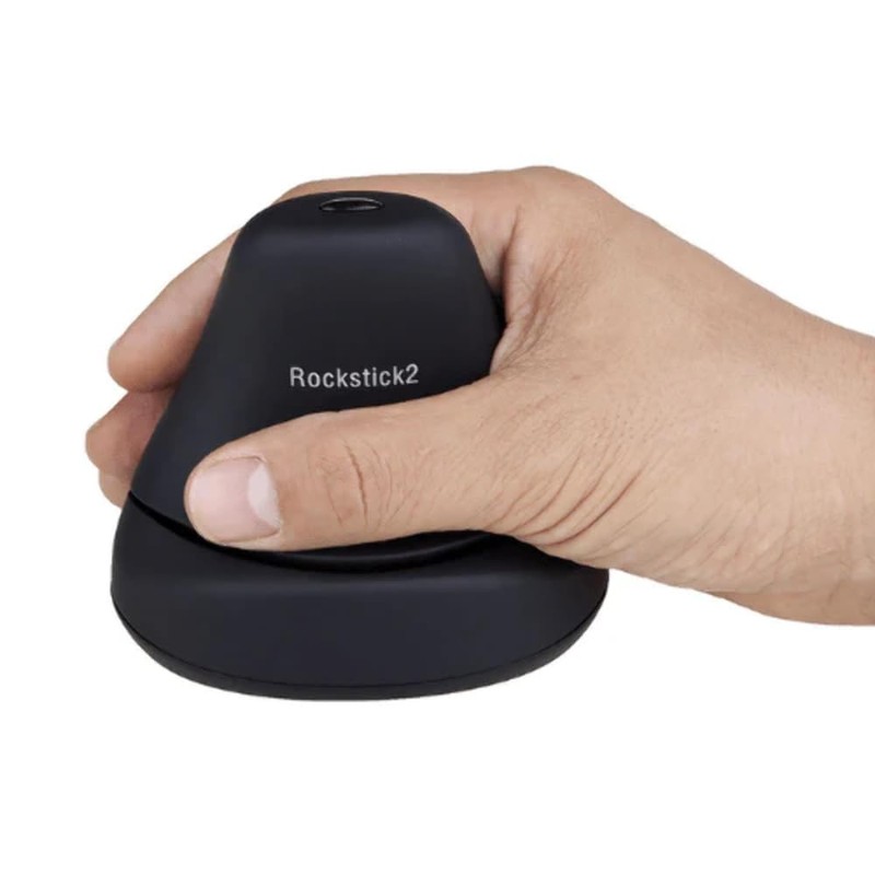 Ergoguys Ergonomic Rockstick 2 Meduim Mouse Wireless KOV-RS200WM, Black
