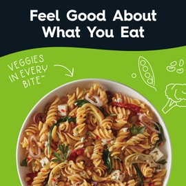 Veggiecraft Farms Rotini Pasta - NEW IMPROVED RECIPE - Protein Pasta, Lentil Pasta w/Cauliflower & Peas, High Protein Noodles, Low-Carb, Non-GMO, Vegan, Gluten Free - 8 oz (8 Ounce (Pack of 3)