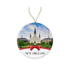 New Orleans Christmas Ornament, Christmas Ornaments Travel Souvenir Collection Gift For Family, Christmas Tree Ornament City Travel, New Orleans Travel Gift Xmas Holiday Printed on Both Sides