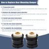 XQSMWF 2PCS Rear Mounting Damper Compatible with Honda Fit/Jazz GK