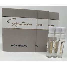 Montblanc Lot of 3 MontBlanc Signature Eau De Parfum EDP Sample Spray Vial 1.2 ml/0.04 oz