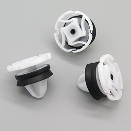 VVO Fasteners White Plastic Clips Front Door Trim Compatible with Some Renault Clio Megane Captur Scenic Kadjar (Pack of 10 Clips)