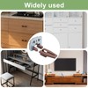 Aoserge 10 Sets Square Drawer Track Guide and Glides -