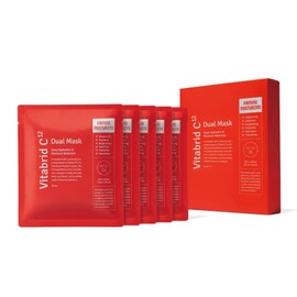 Vitabrid C Dual Mask, Firming & Moisturizing [Face Pack Sheet, Serum Mask] 1.1 fl oz (30 ml) x 5 Sheets
