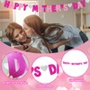 couduan Happy Mothers Day Banner,Mothers Day Decorations,Glitter Rose Red Pink