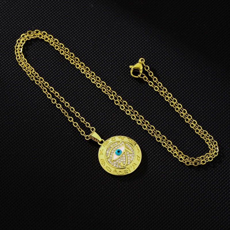 Dad Gifts from Daughter Son Necklace Gold Stainless Steel Chain