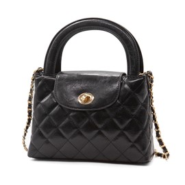 YAMEIZE Small Leathers Top Handbag for Women - Quilted Crossbody Tote Bag Ladies Elegant Evening Handbags