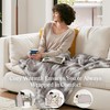 Madison Park Throw Blanket, Soft Faux Fur Blanket Plush Reversible
