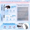 Pawotence Lash Clusters Kit Wispy Lash Extension Kit Natural 180pcs