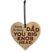 Red Ocean Funny Birthday Gift For Dad Engraved Heart Dad