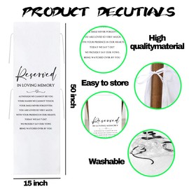 Wedding Memorial Reserved Chair Sign Save a Seat for Someone in Heaven Wedding in Loving Memory Reserved Seating for Father of the Groom